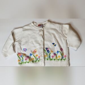 Vintage 90s Mckids floral cardigan